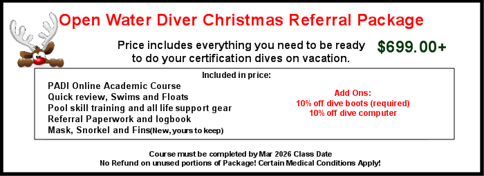 PADI Open Water Diver Referral Package